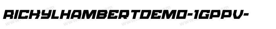 RickyLhambertDemo-1GPpv字体转换