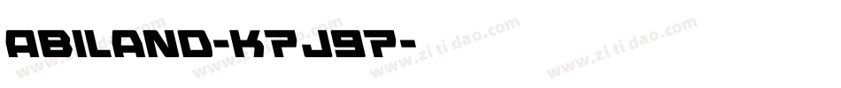Abiland-K7J97字体转换