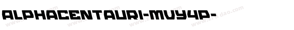 Alphacentauri-MVY4p字体转换