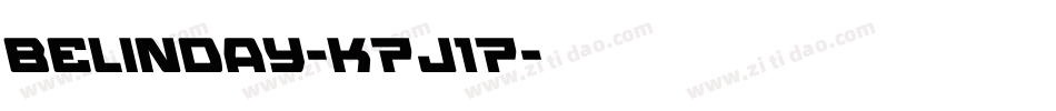 Belinday-K7J17字体转换