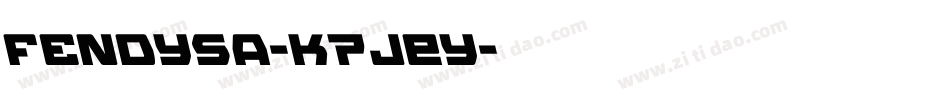 Fendysa-K7JEy字体转换