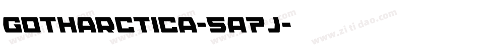 Gotharctica-5A7j字体转换