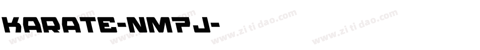 Karate-nm7J字体转换