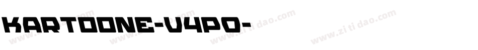 Kartoone-V4P0字体转换