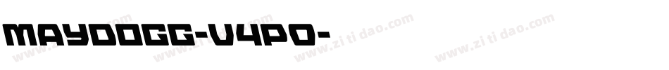 Maydogg-V4p0字体转换