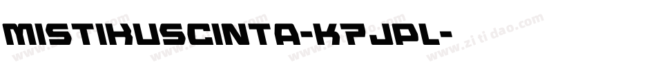 MistikusCinta-K7JPl字体转换