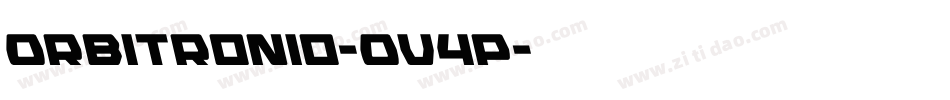 Orbitronio-OV4P字体转换