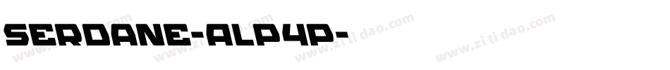 Serdane-ALP4p字体转换 Serdane-ALP4p字体转换