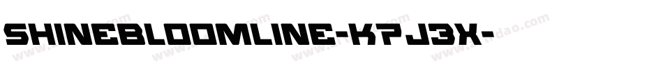 ShineBloomLine-K7J3X字体转换