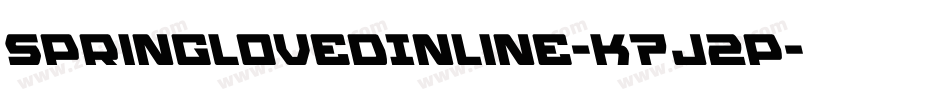 SpringlovedInline-K7J2p字体转换