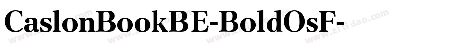 CaslonBookBE-BoldOsF字体转换