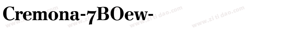 Cremona-7BOew字体转换