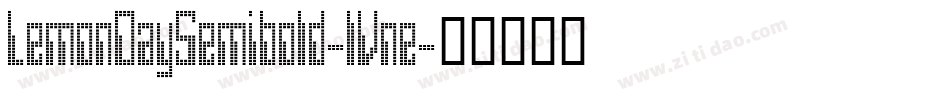 LemonDaySemibold-lVne字体转换