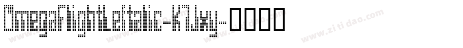 OmegaFlightLeftalic-K7Jxy字体转换