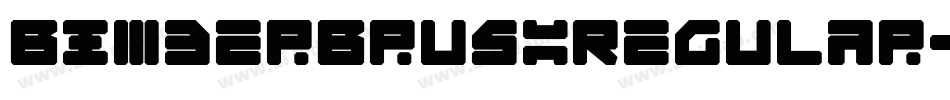 BimberBrushRegular-7B6a4字体转换