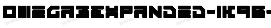 Omega3Expanded-1K9B字体转换