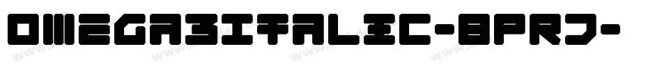Omega3Italic-8PRJ字体转换