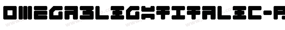 Omega3LightItalic-rB8L字体转换