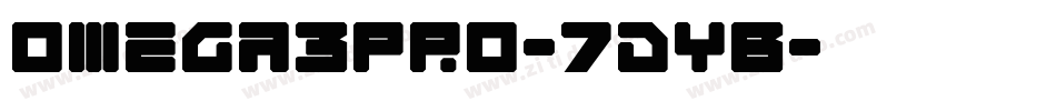 Omega3Pro-7dYB字体转换