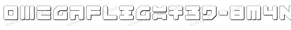 OmegaFlight3D-8M4n0字体转换