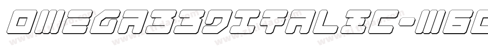 Omega33DItalic-m6o2字体转换