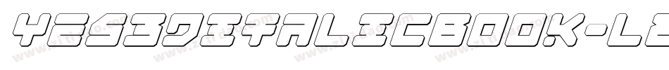 Yes3DitalicBook-lEww字体转换
