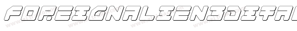 foreignalien3dital字体转换