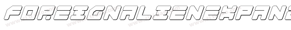 foreignalienexpandital字体转换