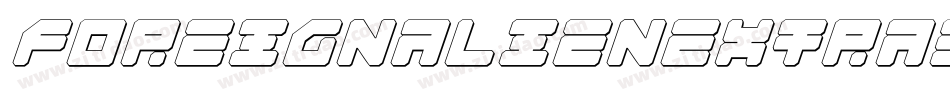 foreignalienextraboldital字体转换