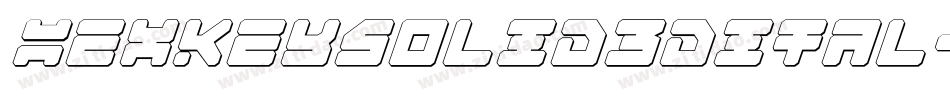 hexkeysolid3dital字体转换