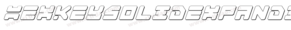 hexkeysolidexpandital字体转换