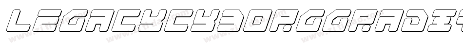 legacycyborggradital字体转换