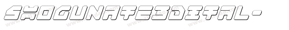 shogunate3dital字体转换