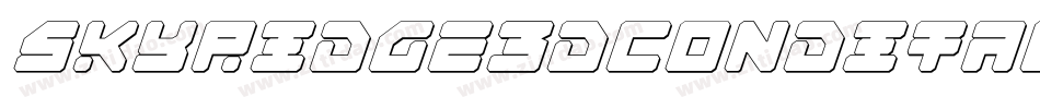 skyridge3dcondital字体转换