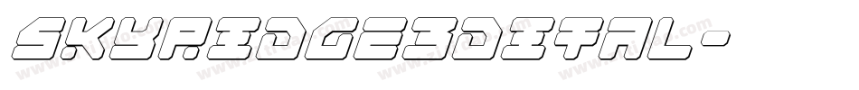 skyridge3dital字体转换