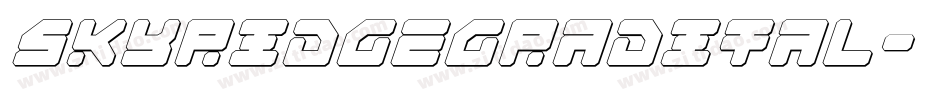 skyridgegradital字体转换