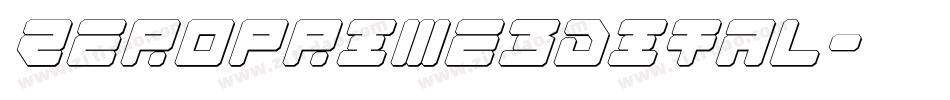 zeroprime3dital字体转换