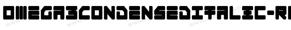 Omega3CondensedItalic-R6A6字体转换