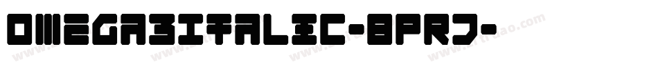 Omega3Italic-8PRJ字体转换