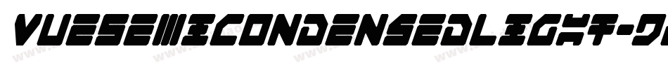 VueSemiCondensedLight-DEE3字体转换
