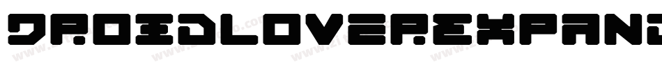 DroidLoverExpanded-1K94字体转换
