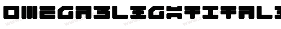 Omega3LightItalic-rB8L字体转换