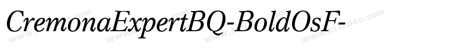 CremonaExpertBQ-BoldOsF字体转换