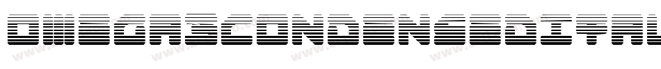 Omega3CondensedItalic-R6A6字体转换