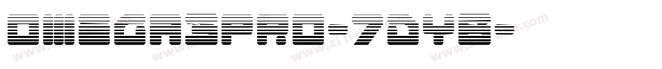 Omega3Pro-7dYB字体转换