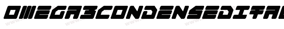 Omega3CondensedItalic-R6A6字体转换