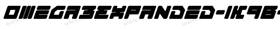 Omega3Expanded-1K9B字体转换