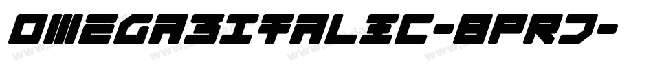Omega3Italic-8PRJ字体转换