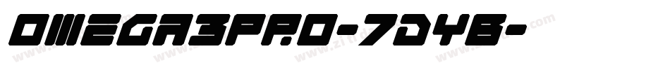 Omega3Pro-7dYB字体转换