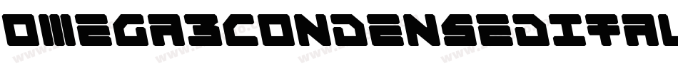 Omega3CondensedItalic-R6A6字体转换